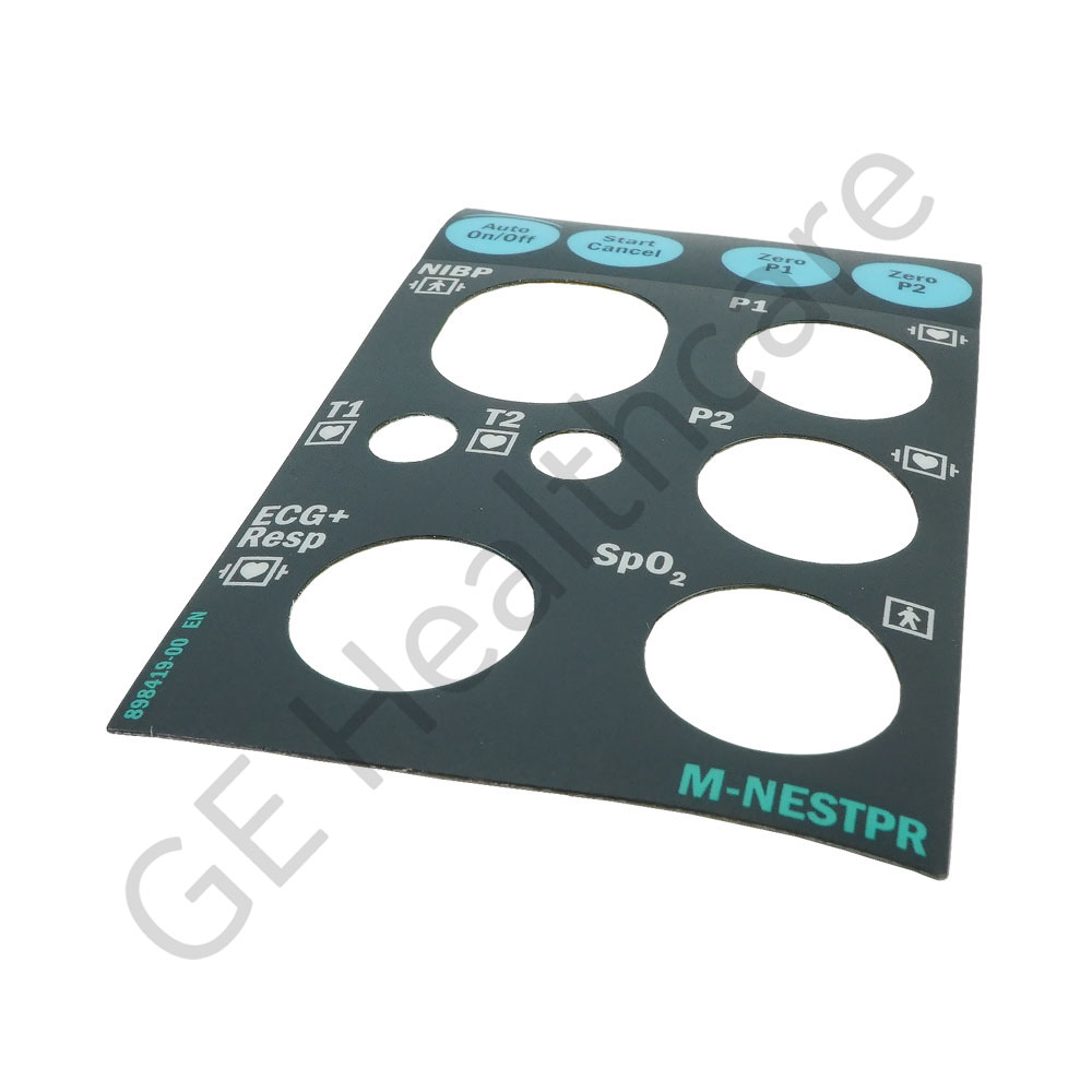 Front Panel Sticker English M-NESTPR Module Front Panel Sticker English M-NESTPR Module
